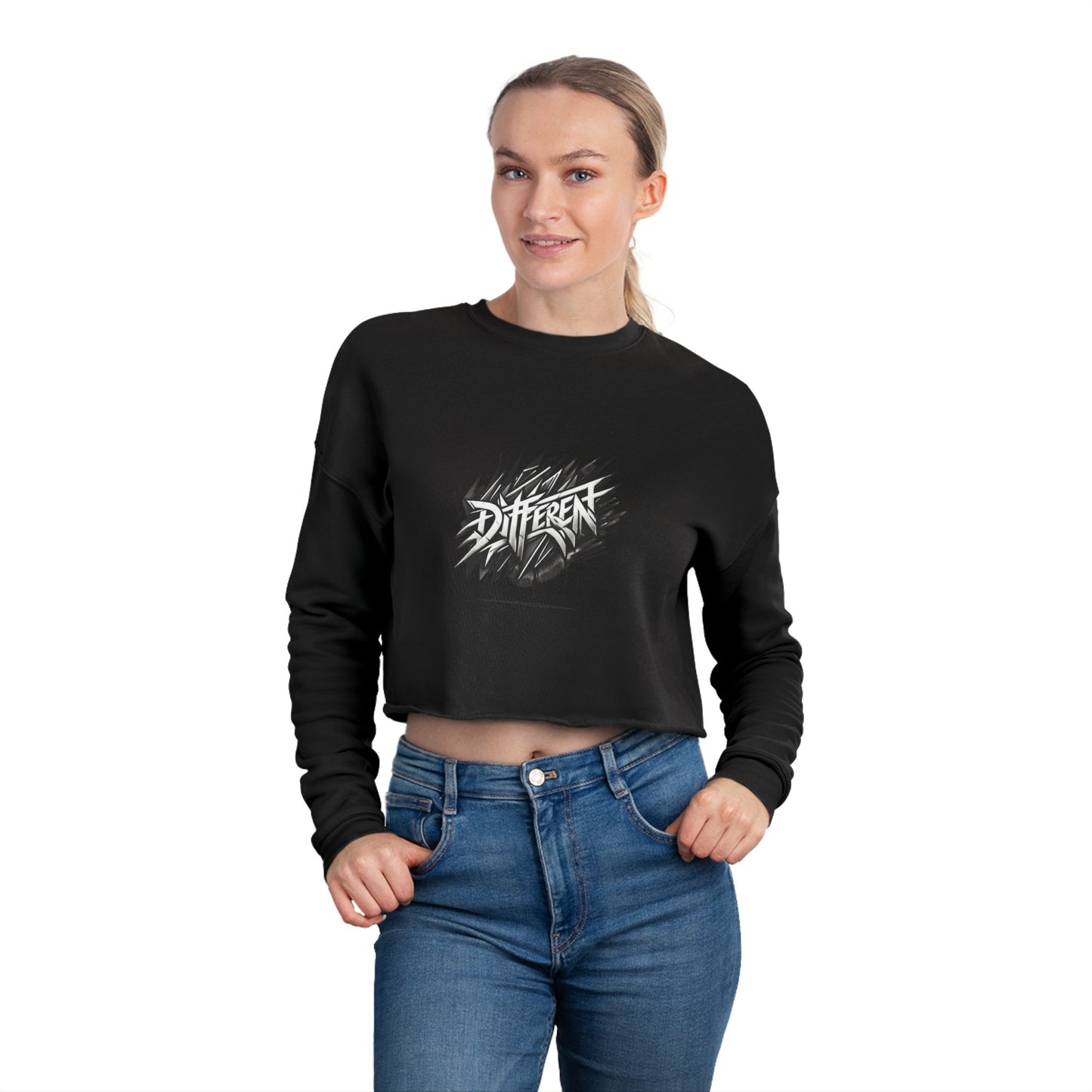 Cropped Sweatshirt for Her - Unique Designs for Women