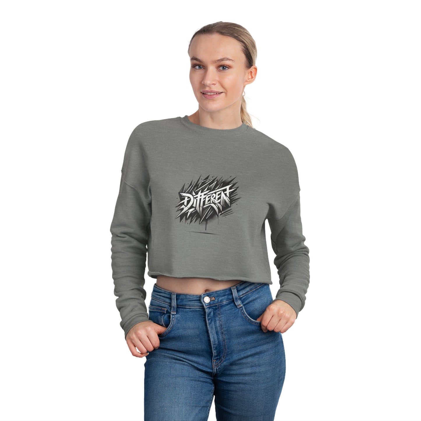 Cropped Sweatshirt for Her - Unique Designs for Women