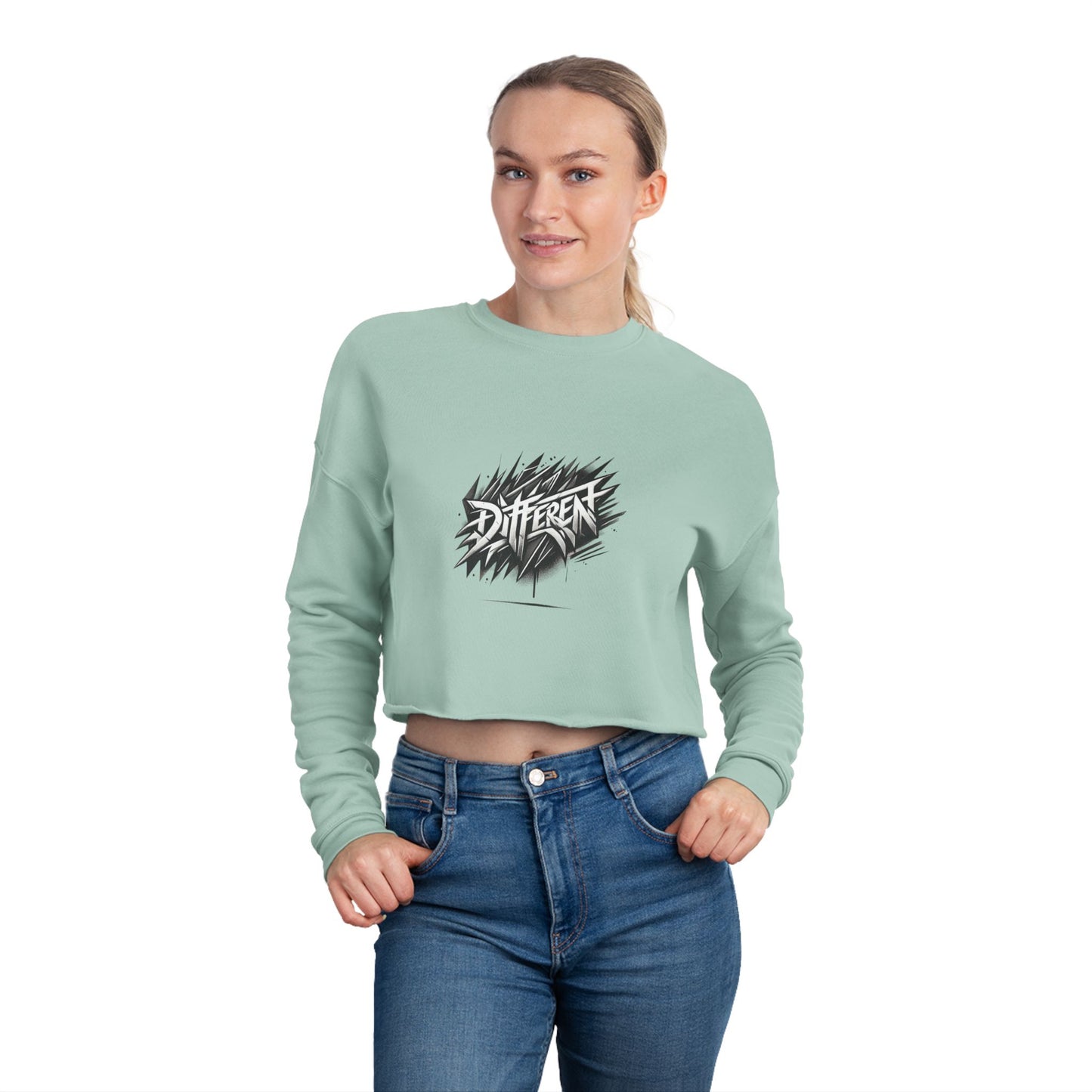 Cropped Sweatshirt for Her - Unique Designs for Women